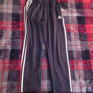 Gray and Black Adidas Sweatpants
